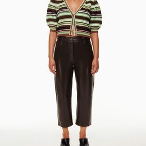 Aritzia size 2 The Melina™ Cropped Pant
Vegan Leather cropped pants black NWT